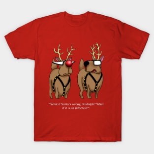 Funny Spectickles Red Nose Reindeer Diagnosis T-Shirt